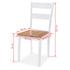 Maison Madeleine -  Dining Set 5 Pieces MDF and Rubberwood White
